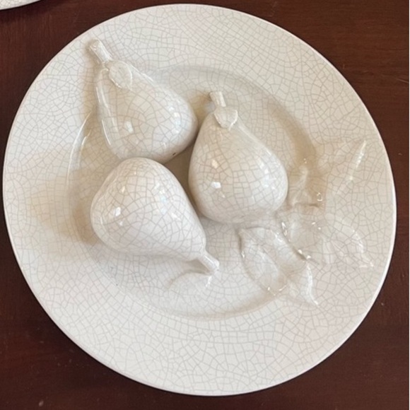 Tromp-l’oiel Vintage Crackled Fruit Plate Set- RARE - Picture 4 of 12